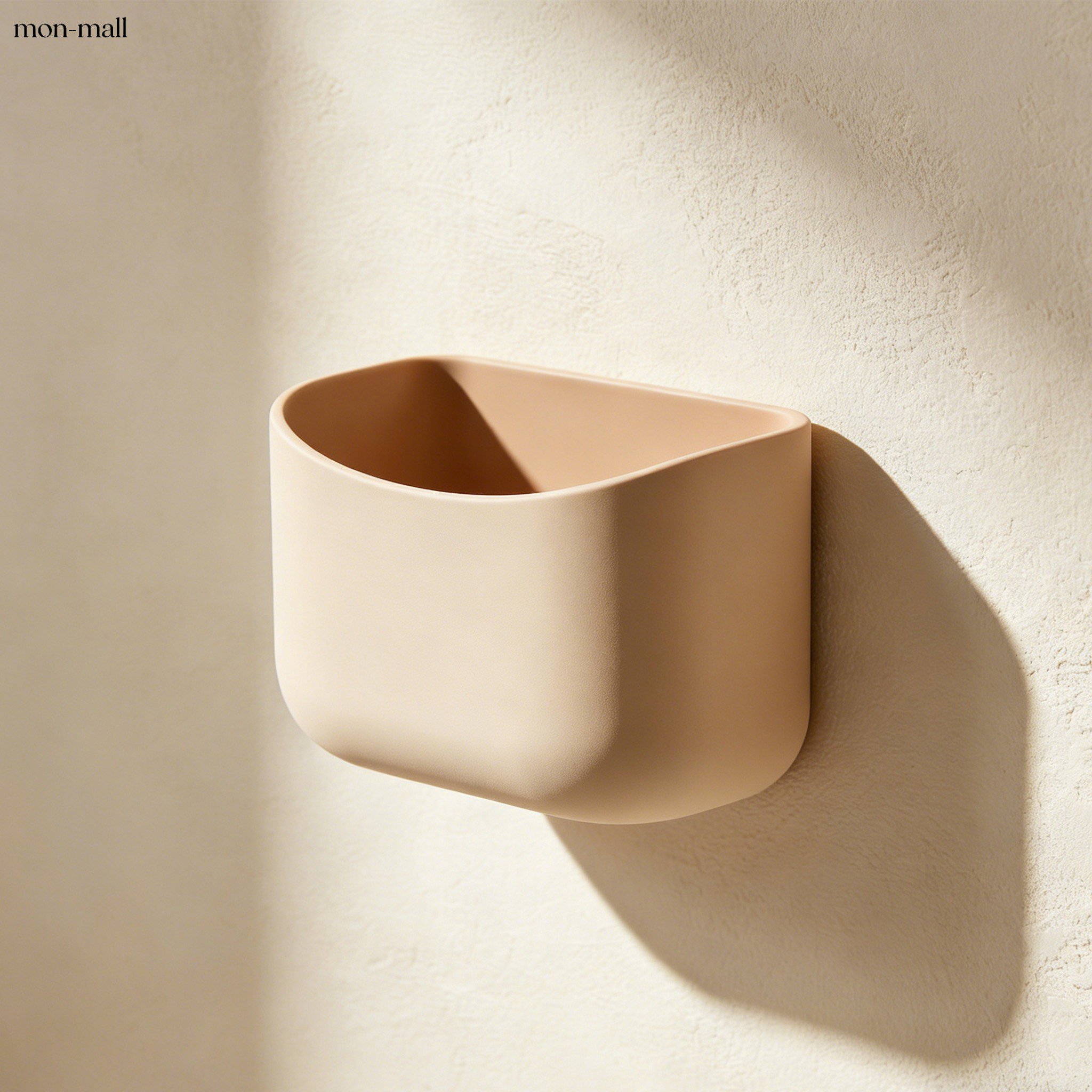 No-drill bedside storage basket