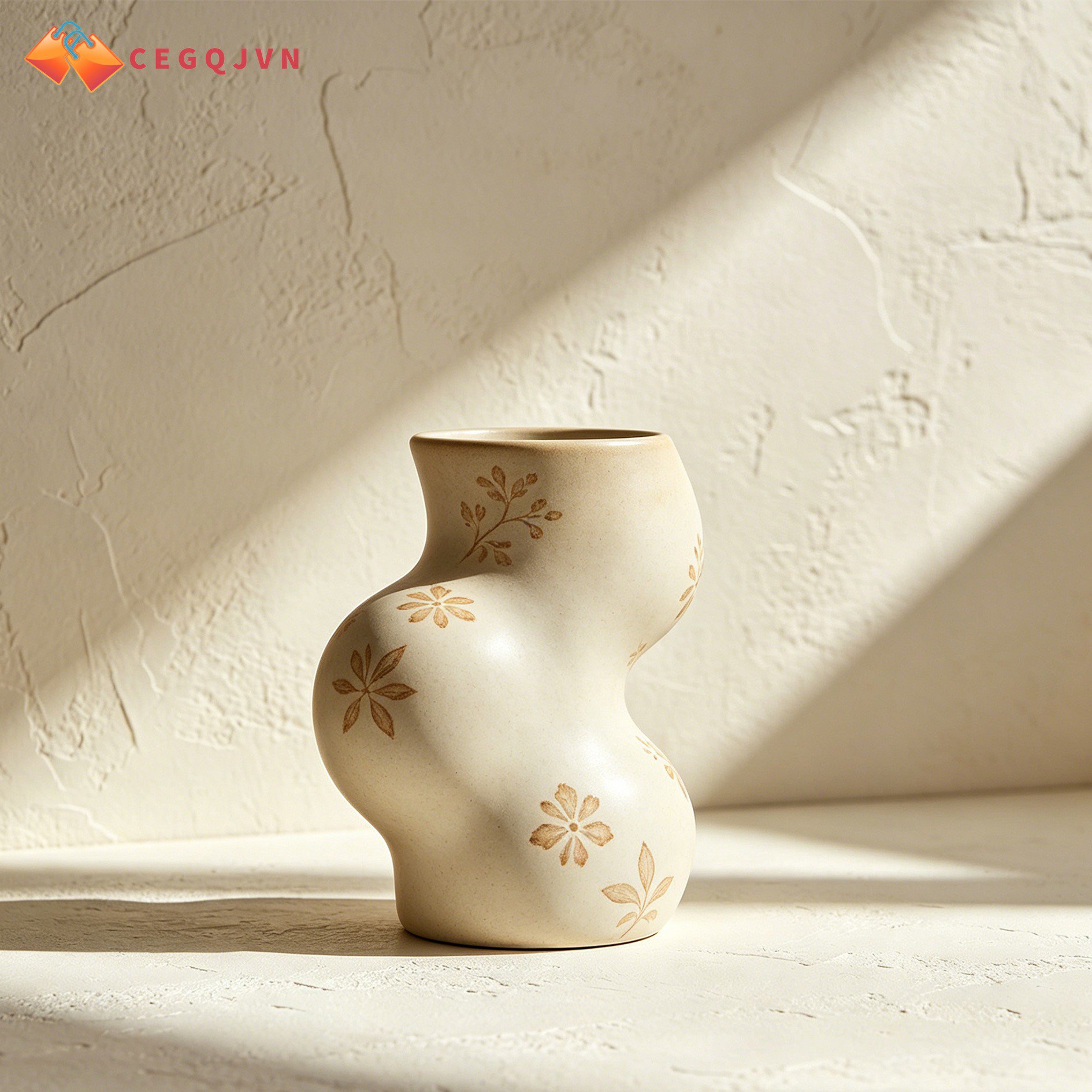Irregularly shaped vase