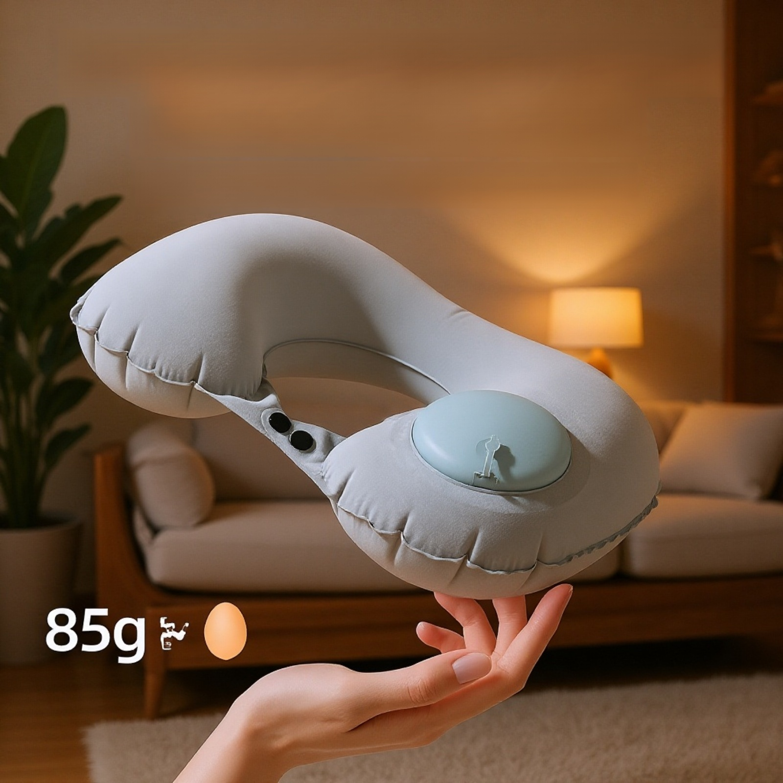 وسادة خفيفة الوزن ومحمولة على شكل U