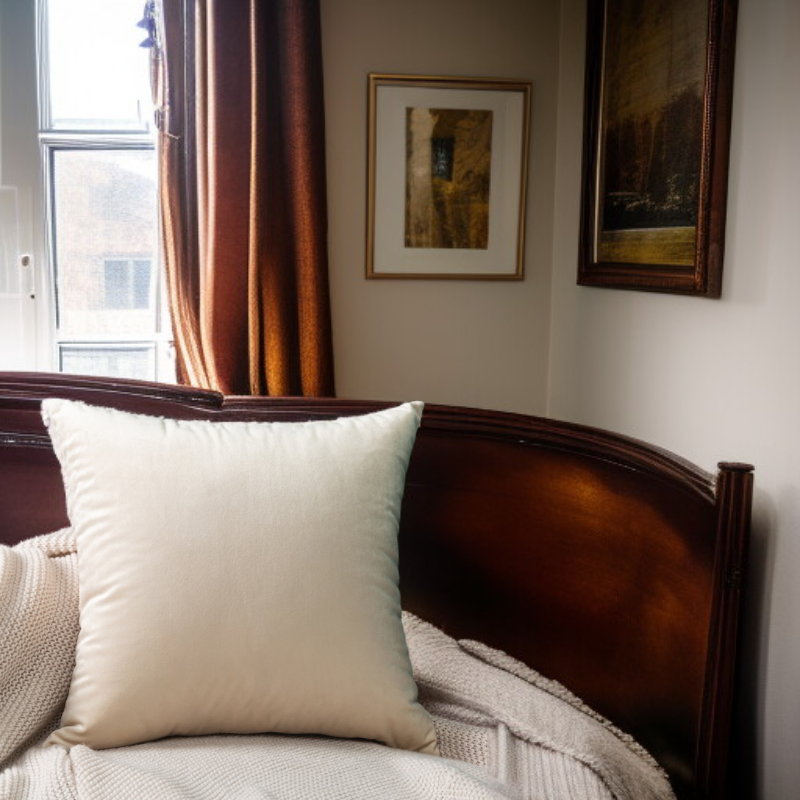 เซ็ตหมอนออฟฟิศ หมอนรองหลังผ้ากำมะหยี่สีพื้น หมอนโซฟา หมอนข้างหัวเตียง