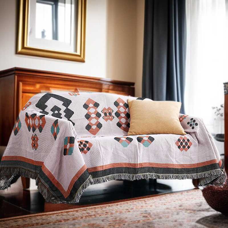 ダブル・シングル・サイド・スカンジナビアン・ブランケット ソファータオル装飾カバーブランケット タイガーカバーブランケット カバーブランケットソファタオルシングルファーストクラスソファカバー