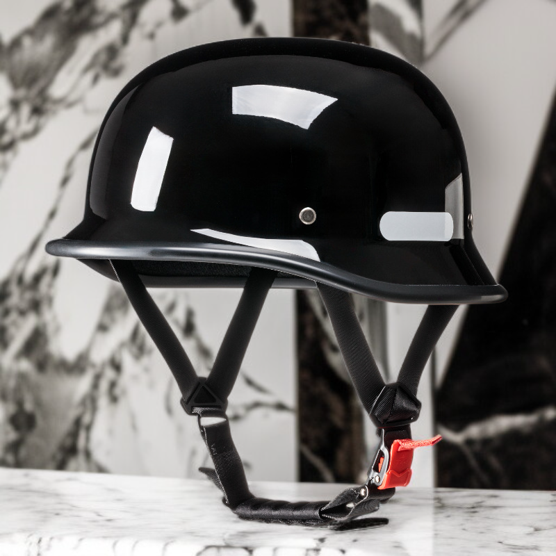 오토바이 헬멧 3C 레트로 독일군 스타일 반헬멧 강철 헬멧 크루저용