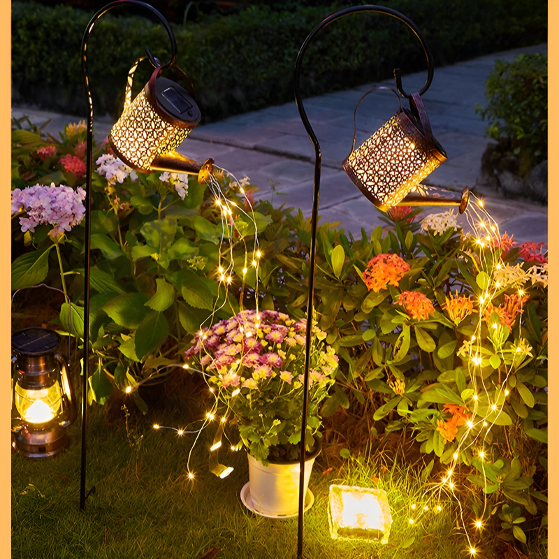 Solar Watering Can Garden Light