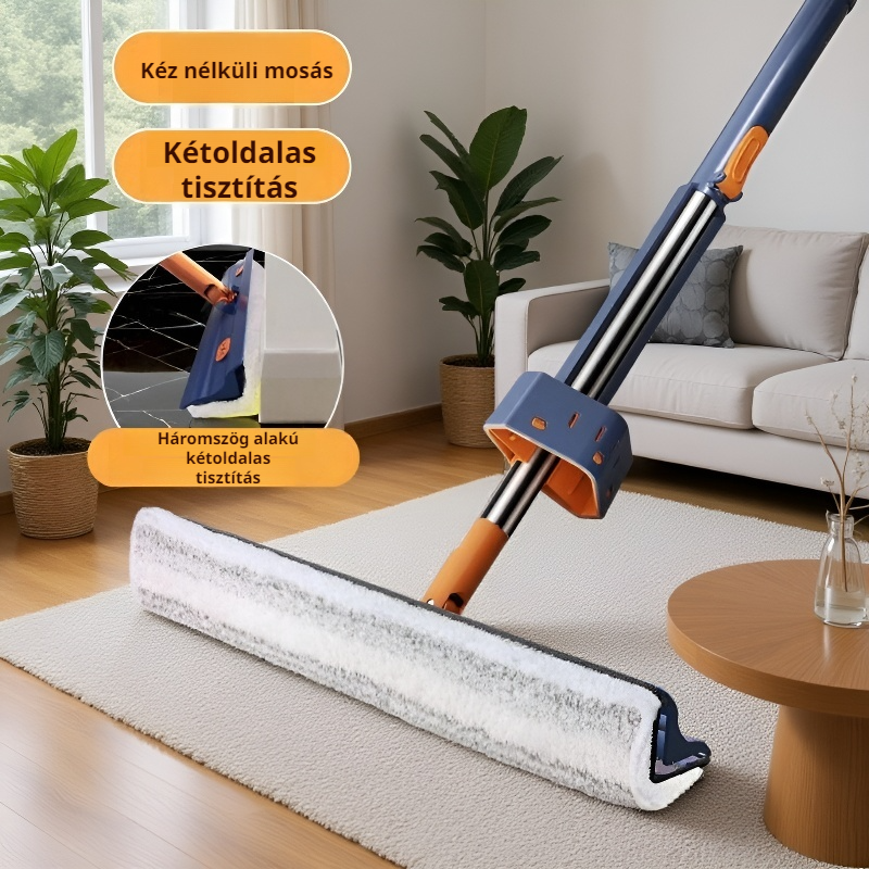  Kézmosás nélküli háromszög alakú, kétoldalas felmosó 