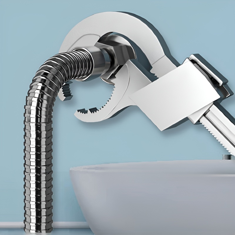 Multi functional aluminum alloy bathroom wrench