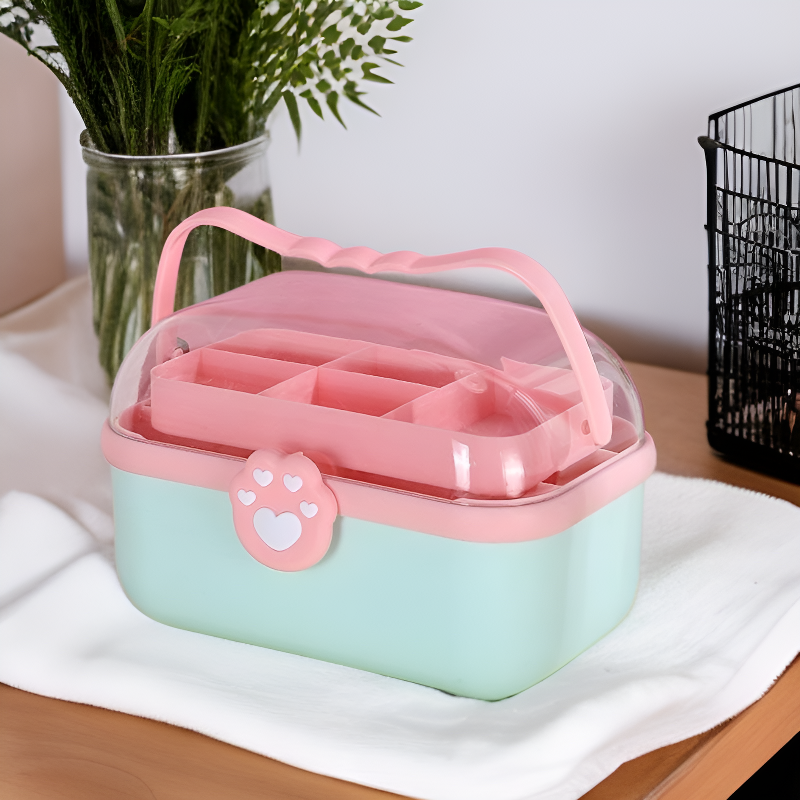Multi-layer Compartment Jewelry Storage Box, Hair Accessories Organizer