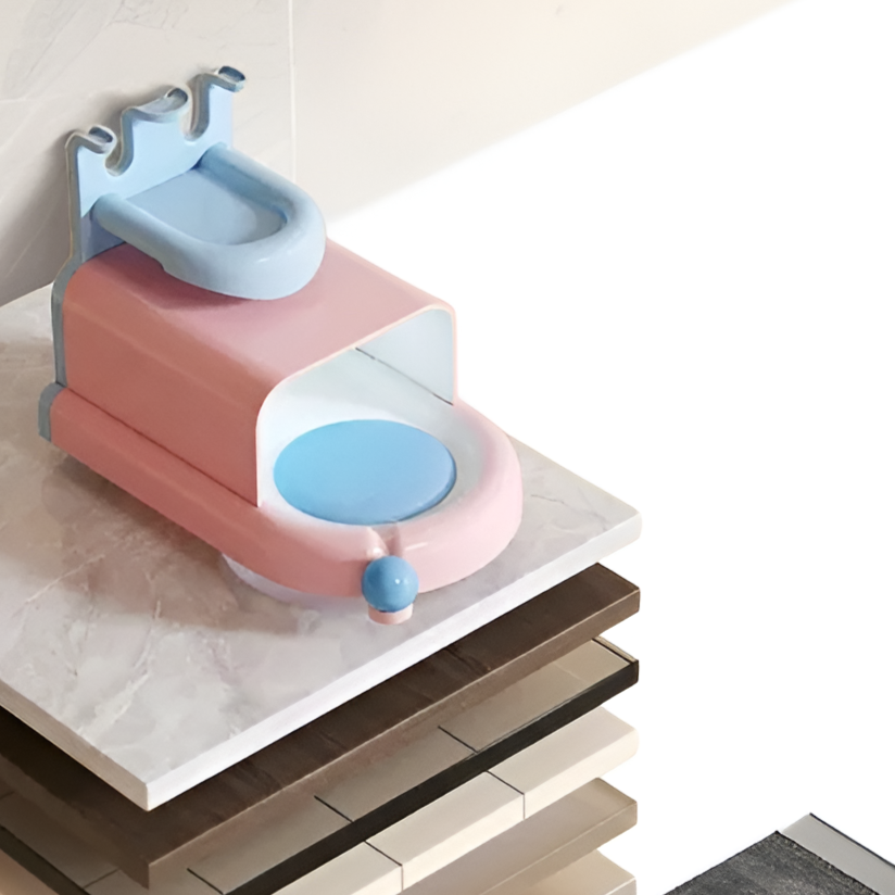 حامل فرشاة أسنان بمشبك شفط مقلوب