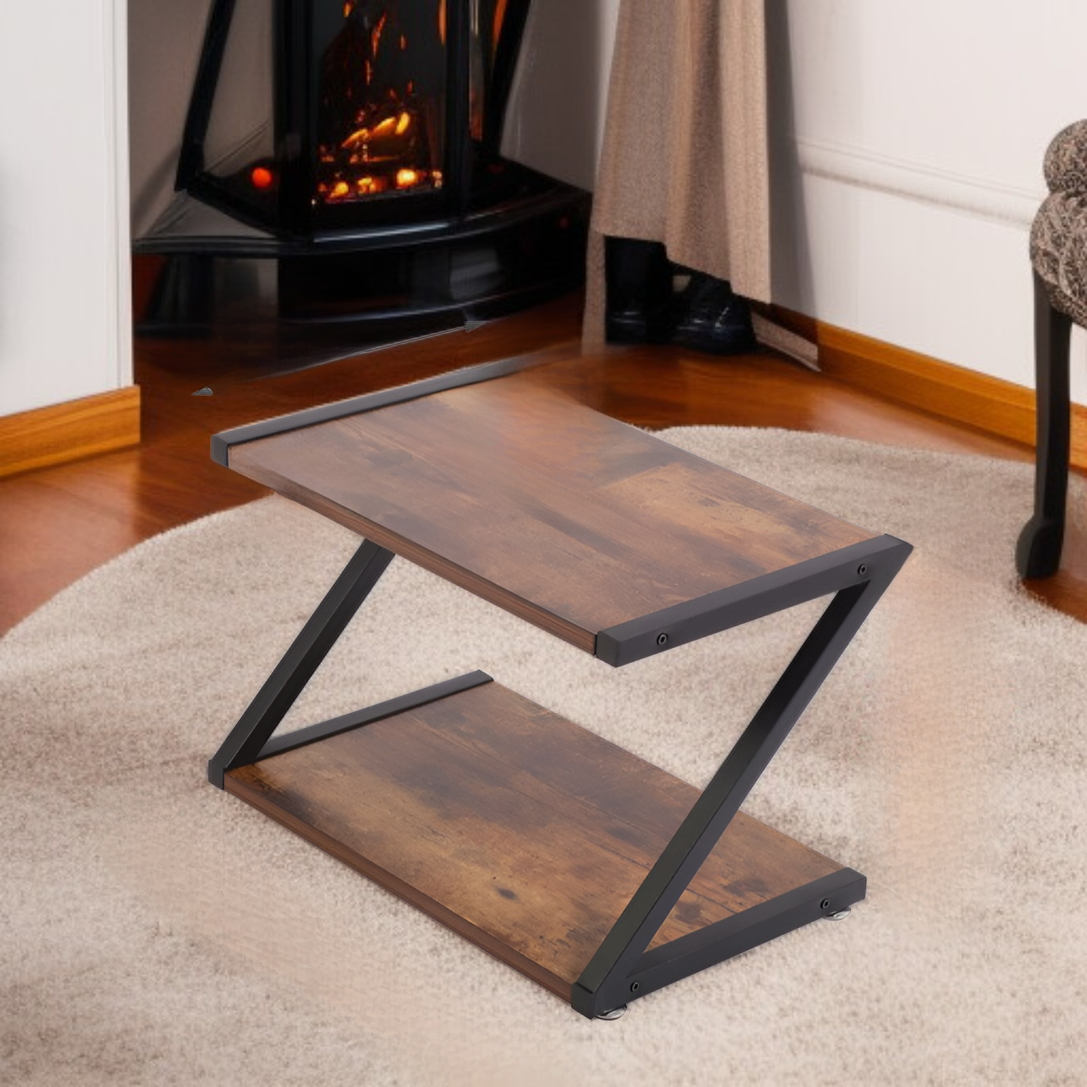 デスク上で使えるプリンター収納棚