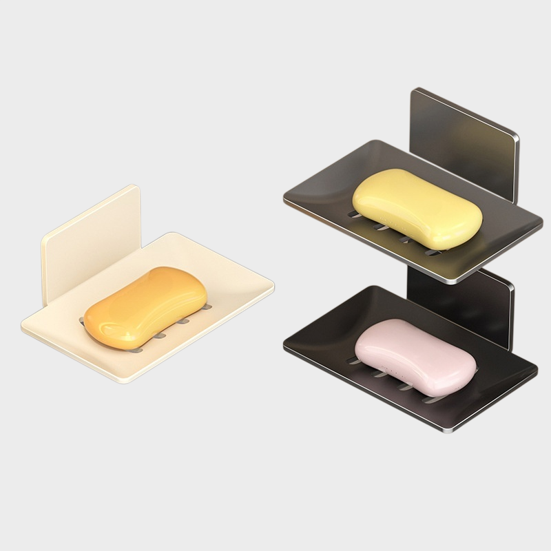 免打孔肥皂盒衛浴皂碟瀝水架子浴室香皂置物架架牆上壁掛家用架