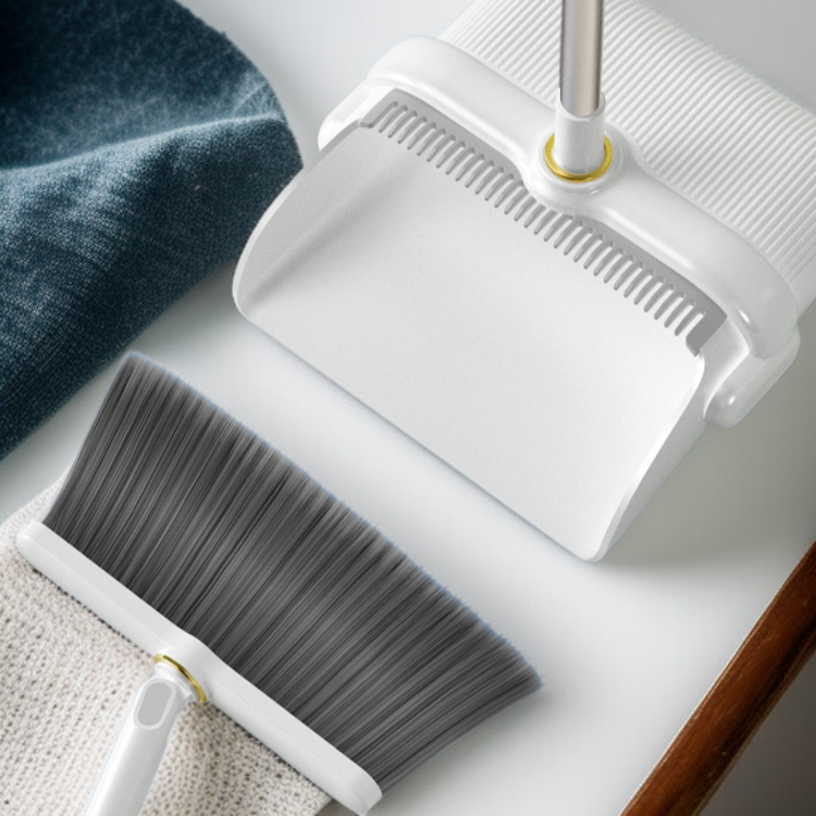 長い柄の多機能柔らかい毛家庭用ほうきちりとりセット