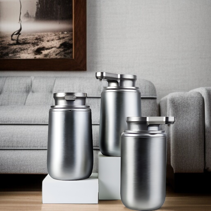 【R】新型ステンレス製全自動センサーソープディスペンサー 家庭用一体型電動ハンドウォッシャー キッチン洗剤ソープボックス