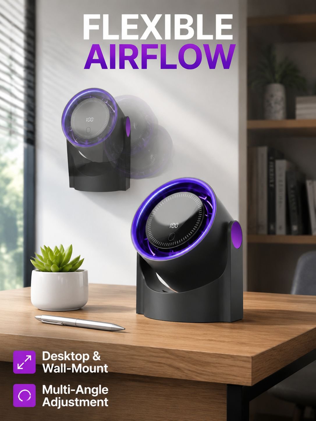 Portable USB Dual-Use Bladeless Air Circulator Fan