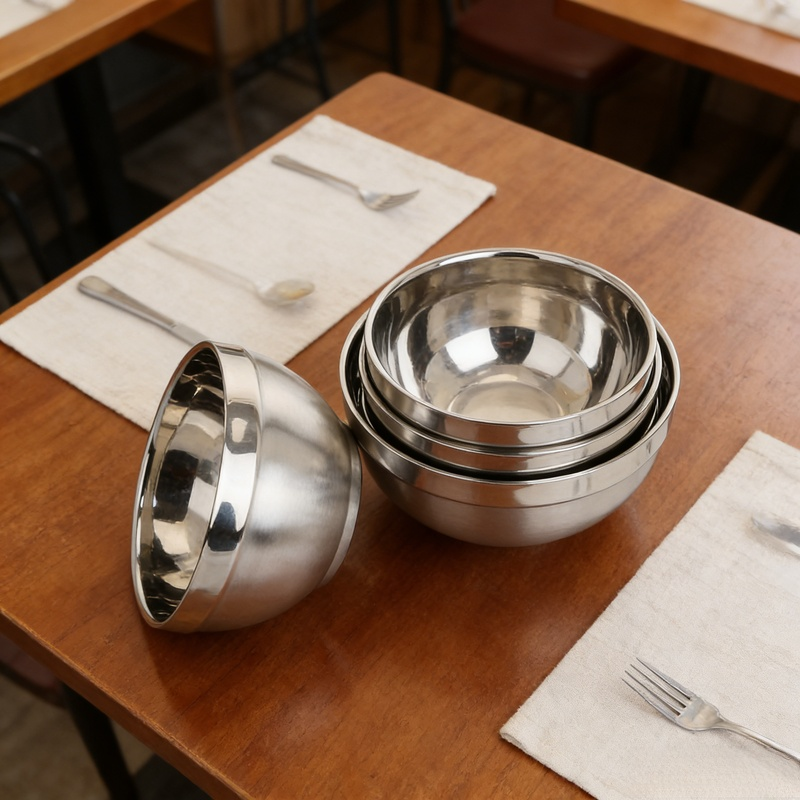 Edelstahl-Schale mit Lilien-Design Mattiert