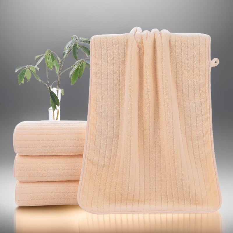 珊瑚絨小細條加厚毛巾