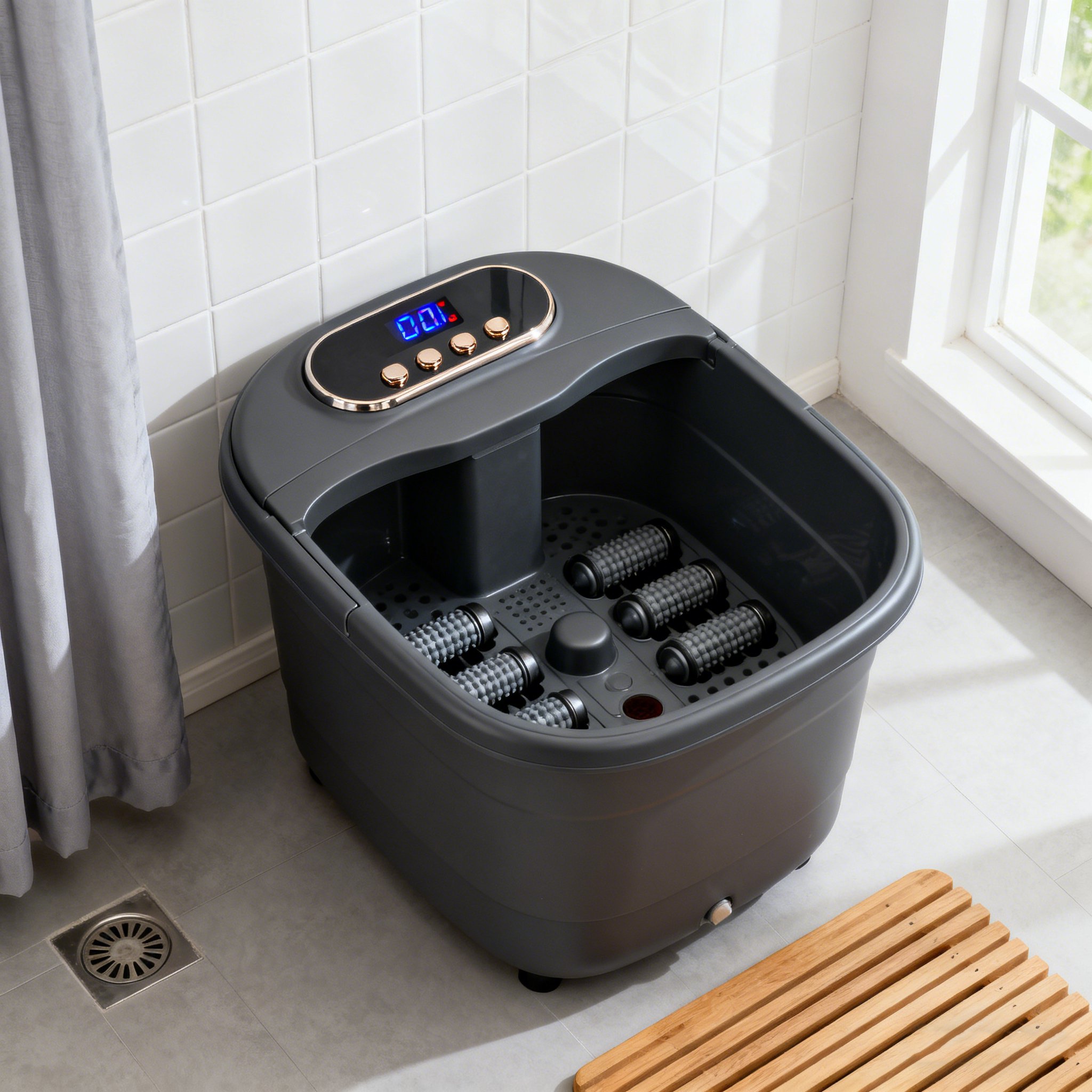 마사지 기능 족욕기