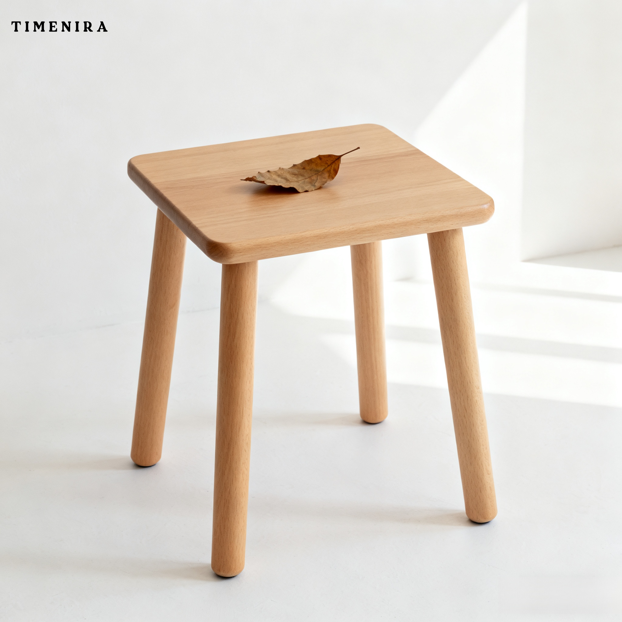 เก้าอี้ไม้เนื้อแข็งสำหรับใช้ในห้องนั่งเล่น เก้าอี้ขนาดเล็ก เก้าอี้เตี้ย เก้าอี้ไม้