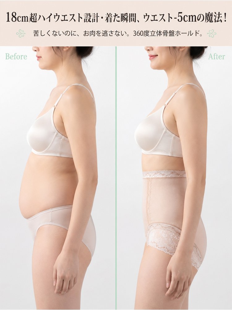 【抗菌バンブー 】抗菌仕様シームレスお腹スッキリショーツ