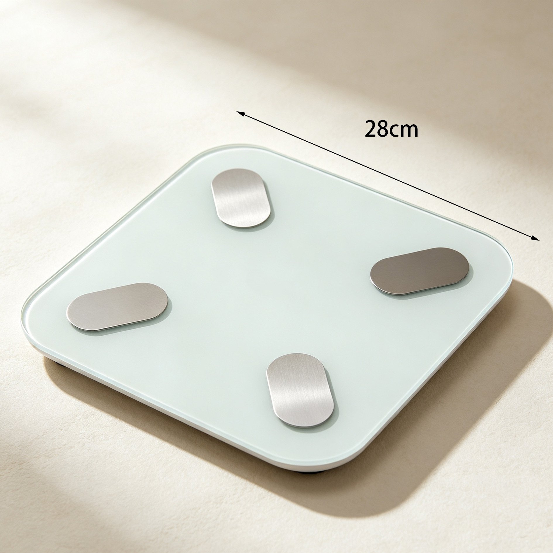 Modern digital bathroom scale with sleek design