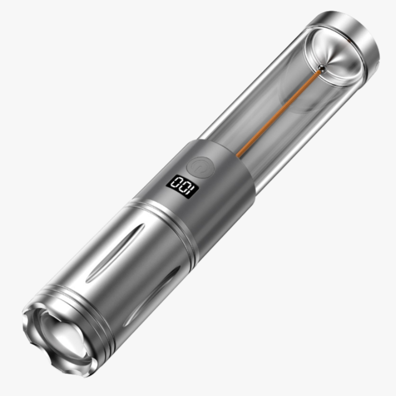 Linterna de alta intensidad impermeable para camping con power bank integrado