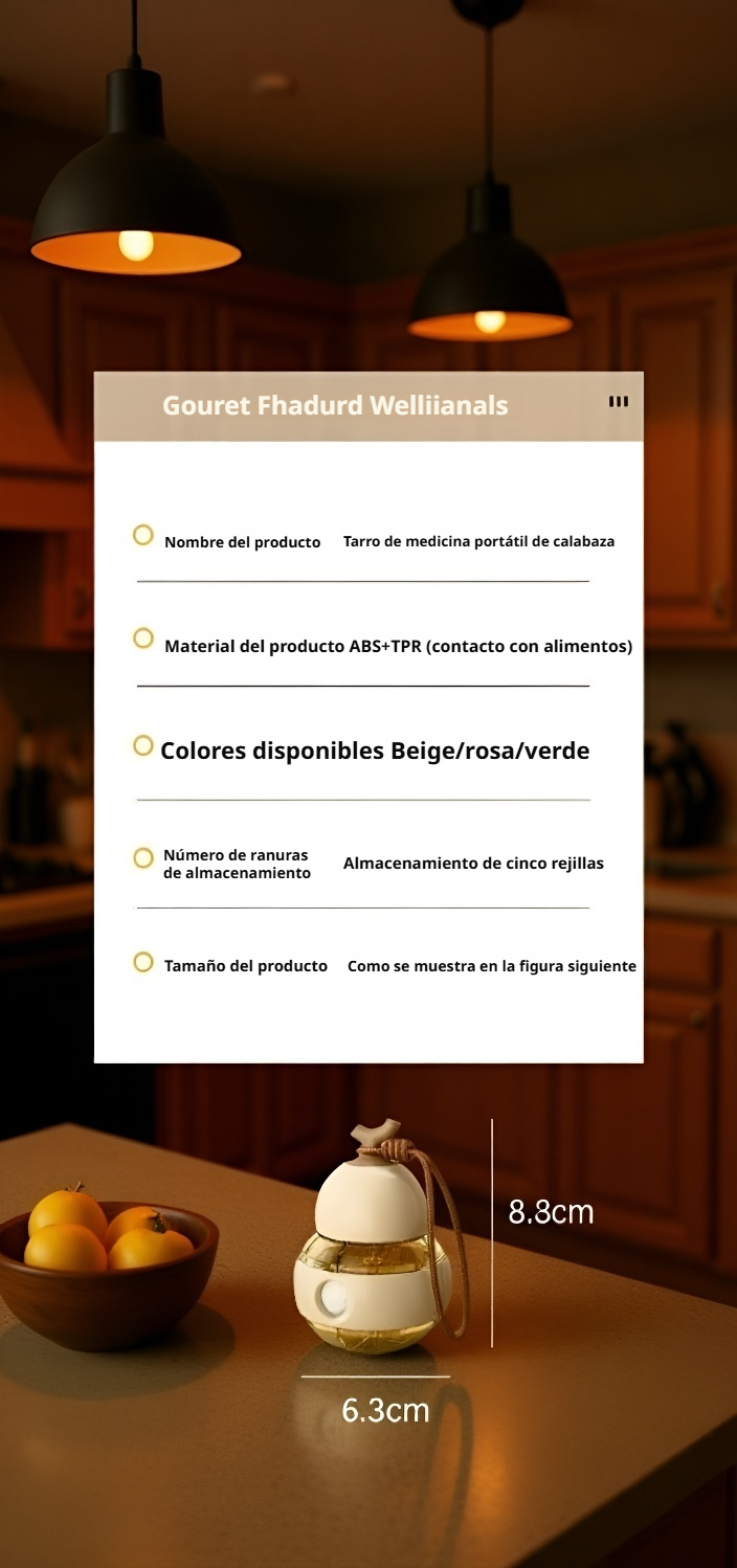 Pastillero portátil fácil de abrir y transportar