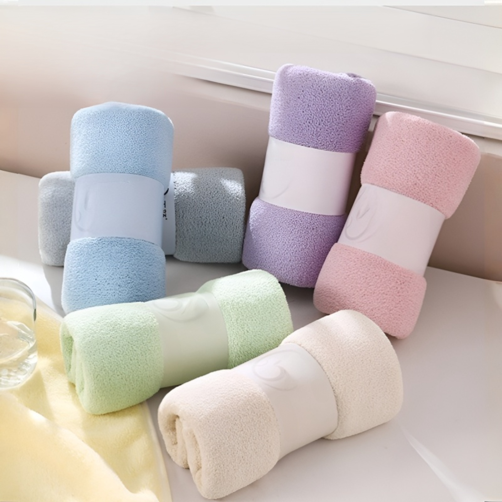 Serviette absorbante sans peluche pour usage domestique