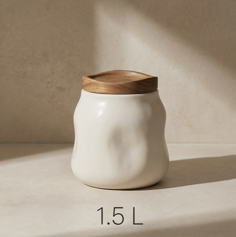  Skleněná vzduchotěsná skladovací nádoba