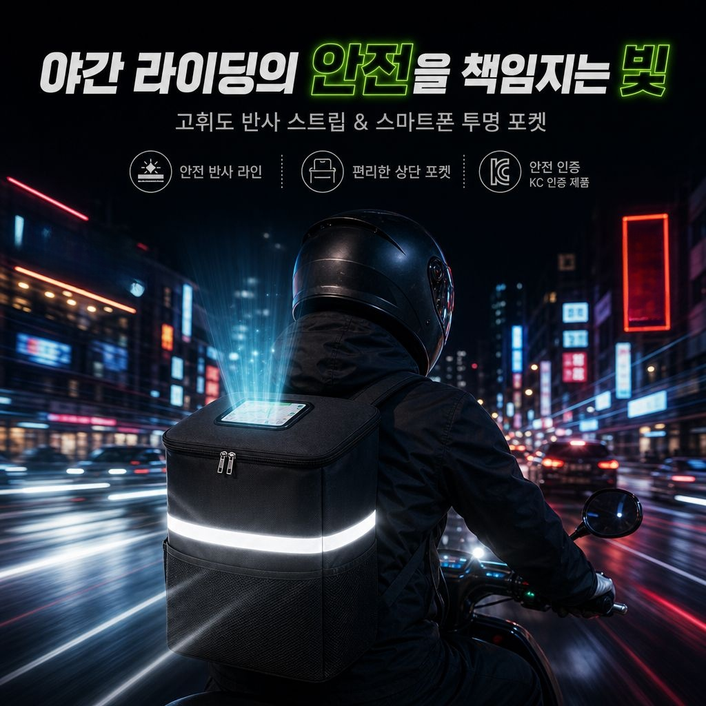 야외용 대용량 아이스 도시락 보온가방 더블포켓