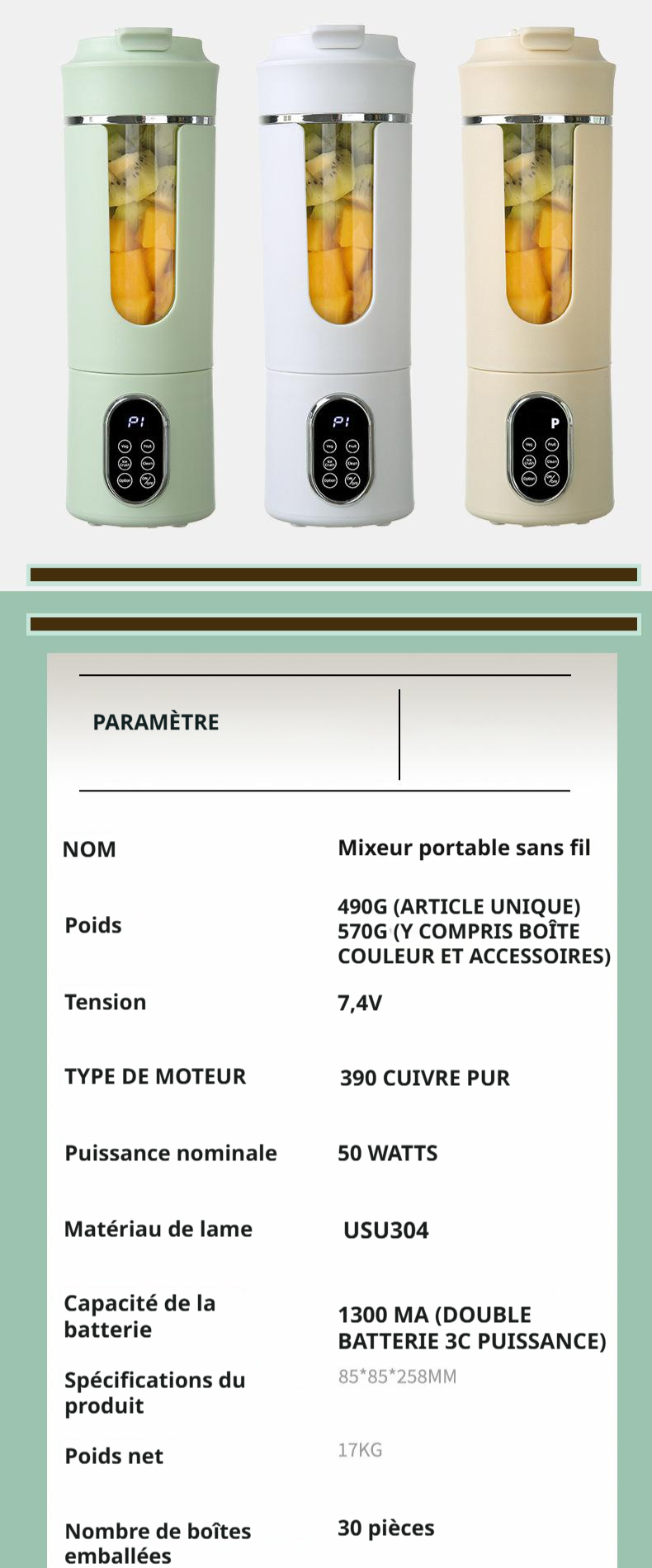 Presse-agrumes multifonction avec accessoires inclus