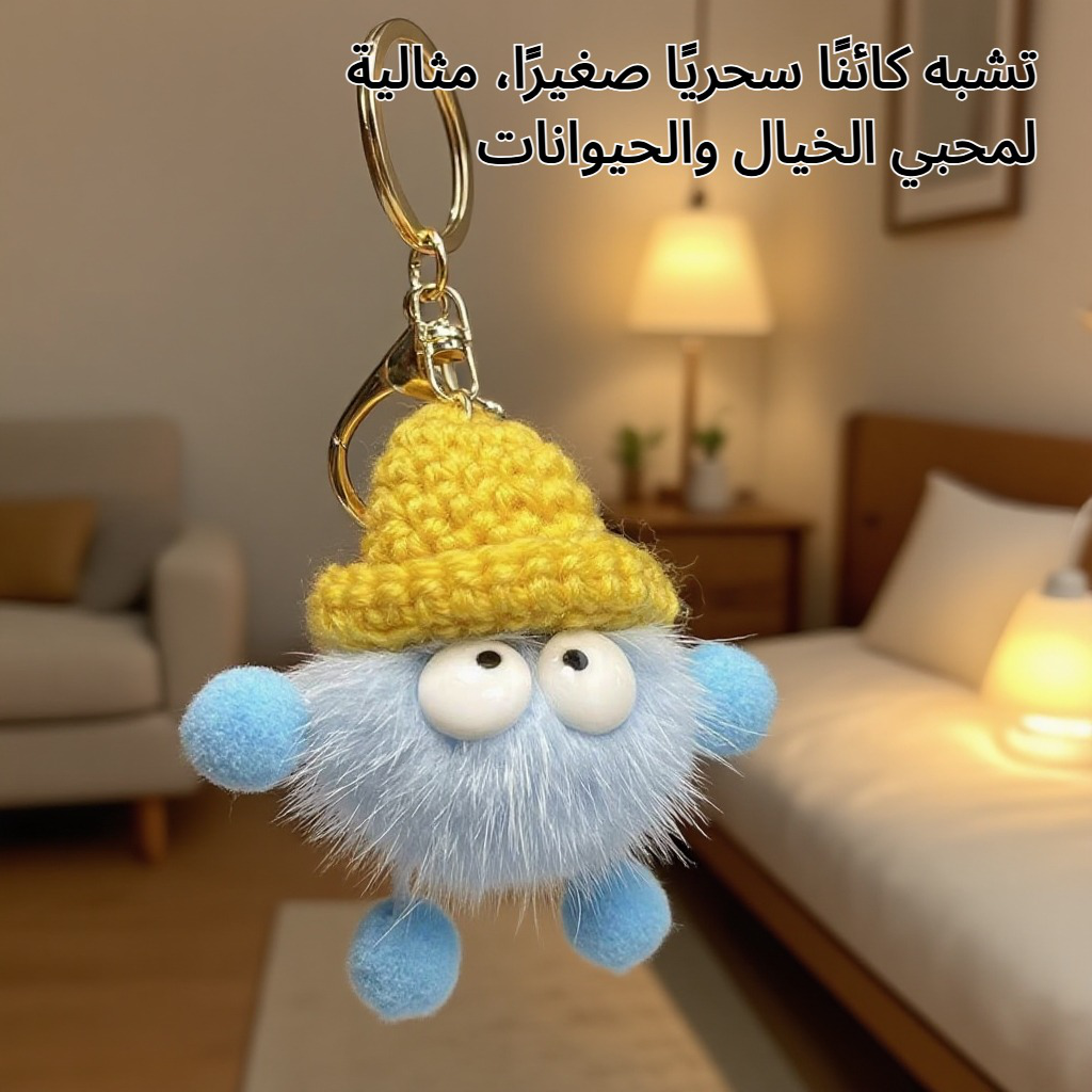 قلادة كرات الفحم الصغيرة بشكل قزم لطيف