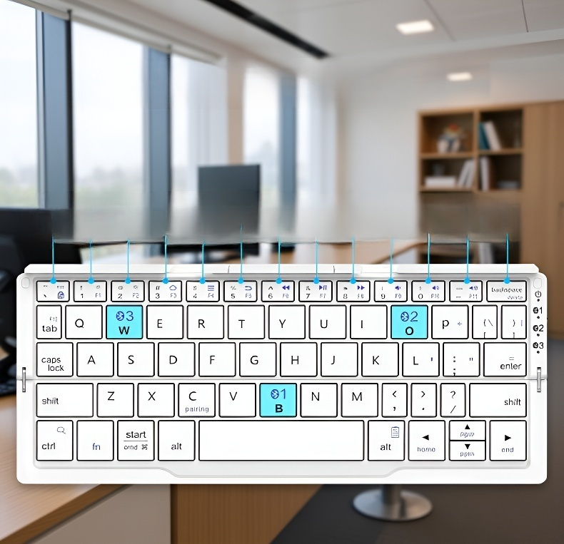 軽量で持ち運びに便利なBluetoothキーボード