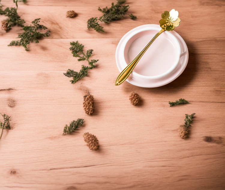 Dekoratives Glas mit Kirschblütendesign für den Wohnbereich