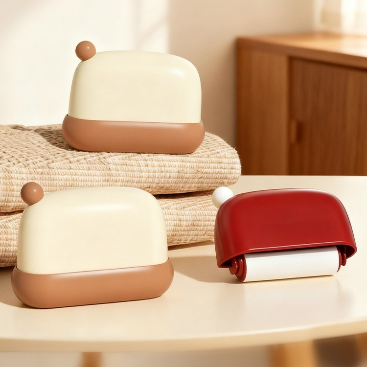 迷你衣物黏毛器聖誕帽造型黏毛滾筒