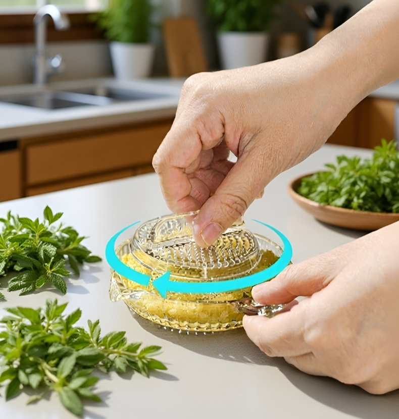 مبشرة صغيرة الحجم للثوم والزنجبيل