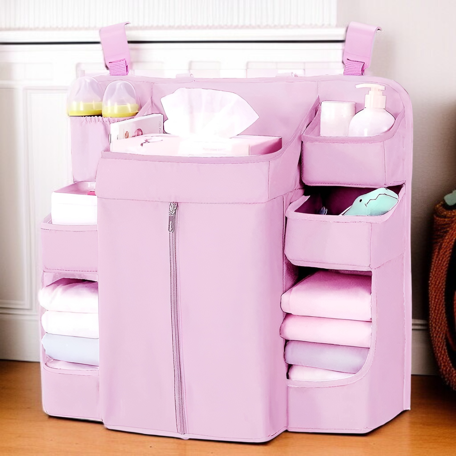 Amazon In Stock New Arrival Foldable Baby Bed Storage Hanging Bag, Large Capacity Storage Bag