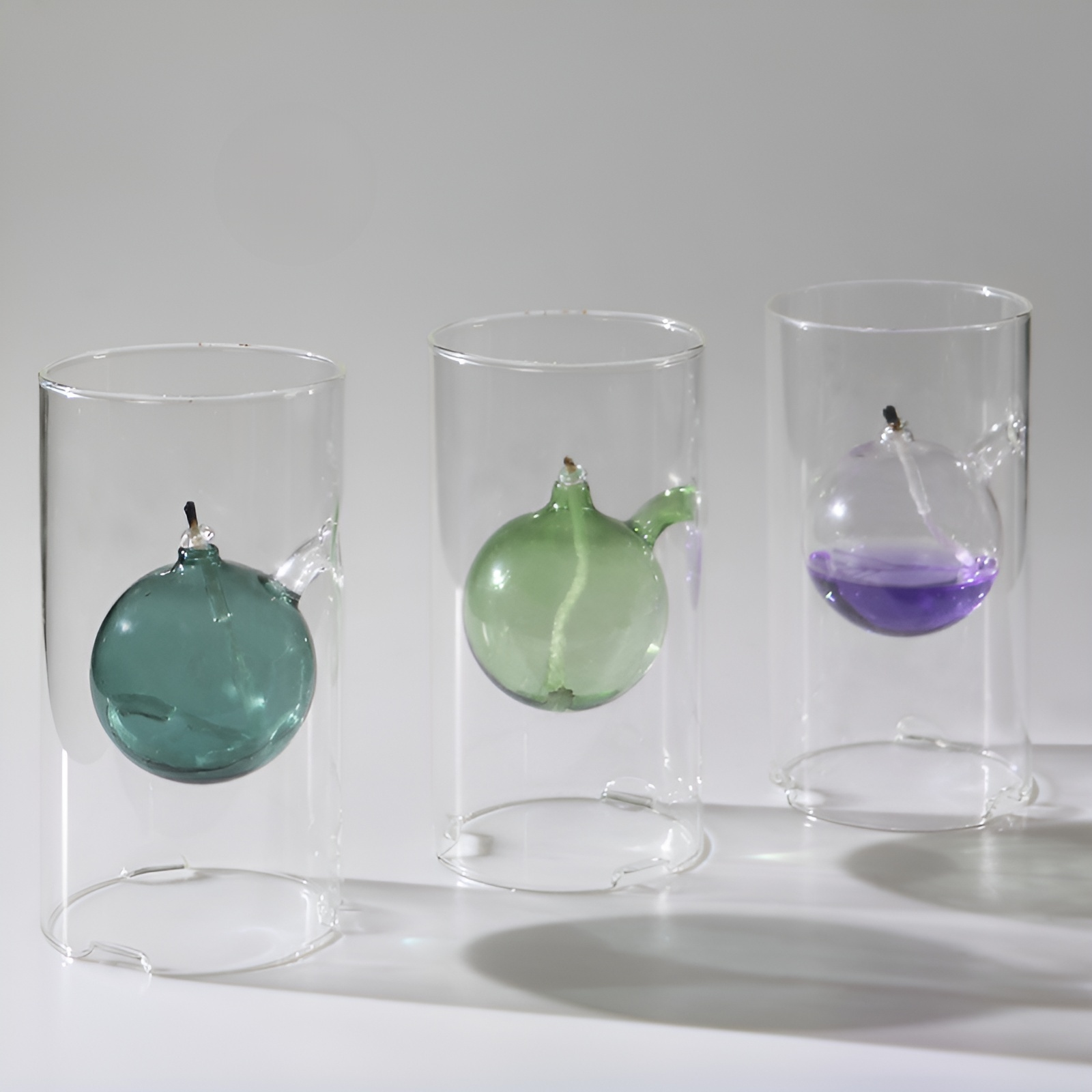 Creative Glass Oil Lamp for Wedding Decoration