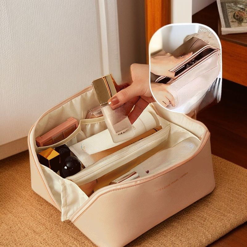 여행용 대용량 화장품 파우치 베개형 인스타 스타일