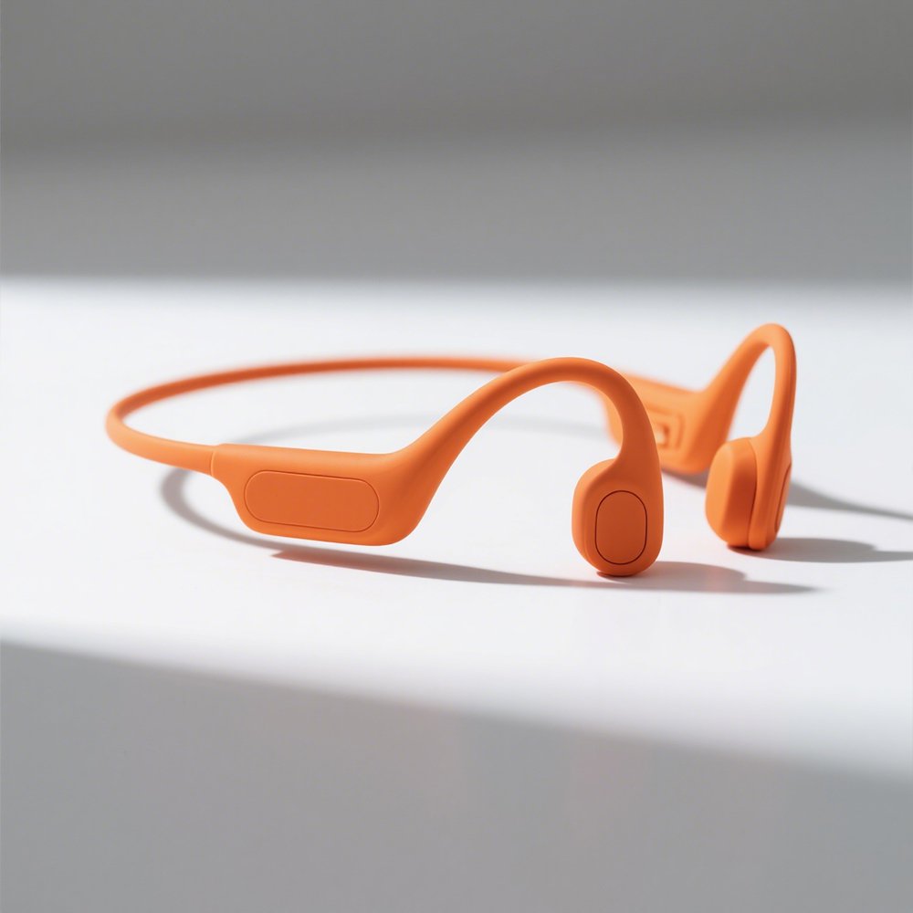 Bezdrátová sportovní sluchátka s titanovým rámem