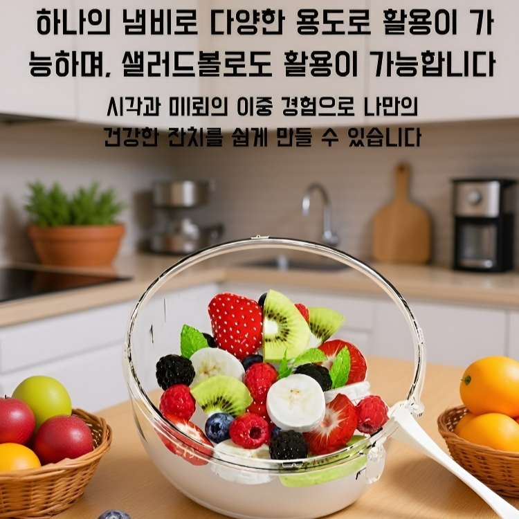 손을 적시지 않고 과일 세척이 가능한 접이식 손잡이 물빠짐 바구니