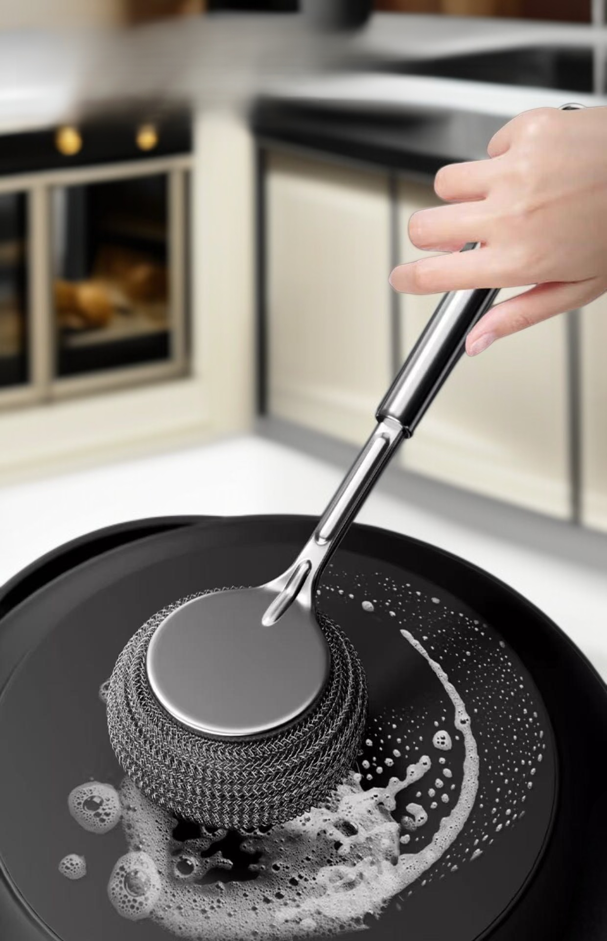 내구성 높은 브러시로 깨끗한 설거지