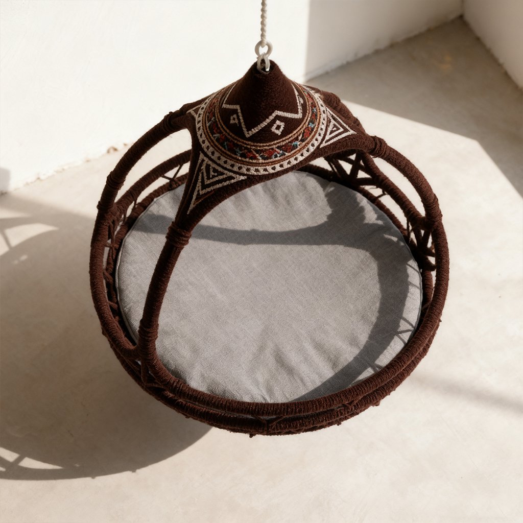 핸드메이드 대나무 그물 바구니