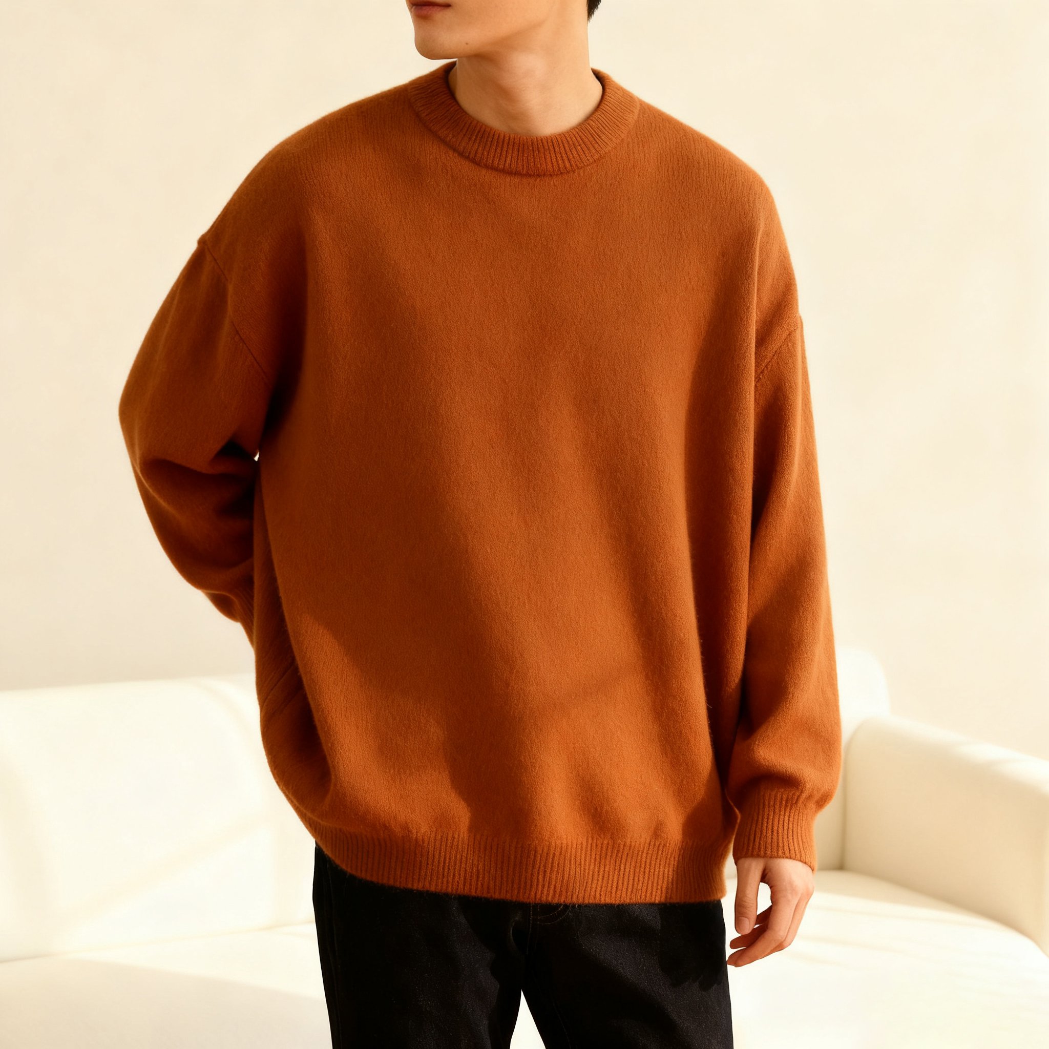 소프트 터치 라운드넥 니트