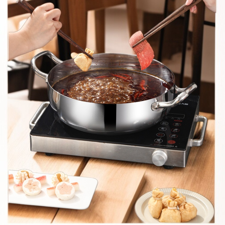 Thickened 316 Stainless Steel Double-Handle Soup Pot