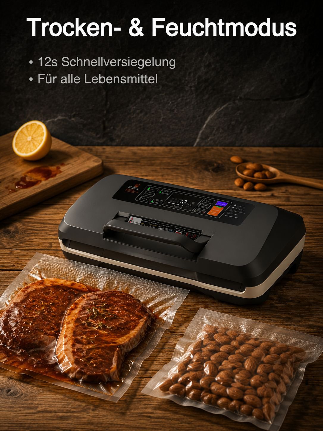 JMY SV636 Vakuumiergerät – Trocken- und Nassversiegelungsgerät – FBA