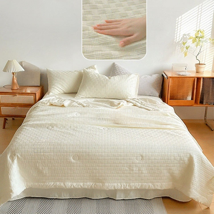 Cool and comfortable summer essential waffle blanket