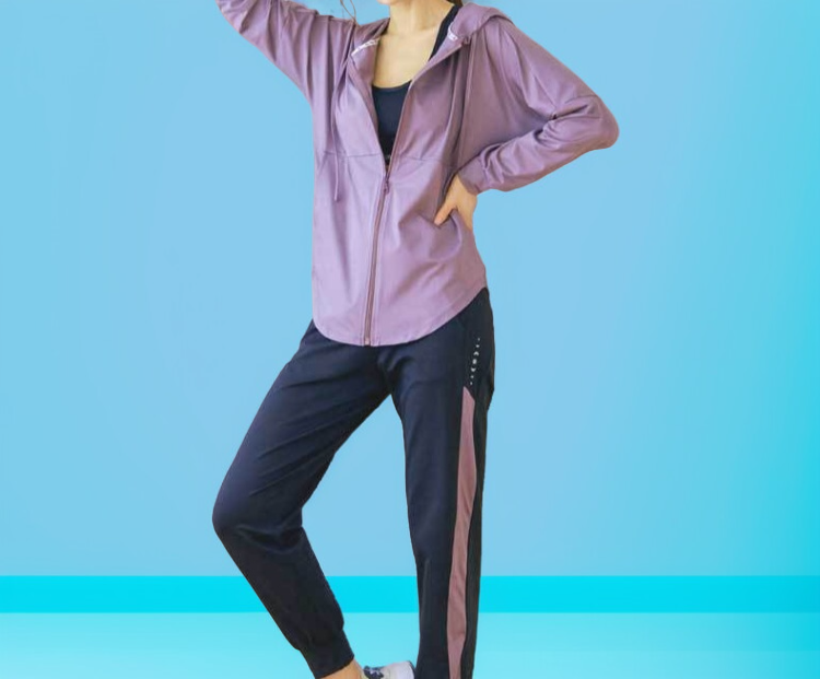 レディースジム用ルーズスポーツパンツの全体イメージ