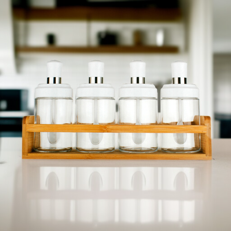 Glass Seasoning Box with Lid