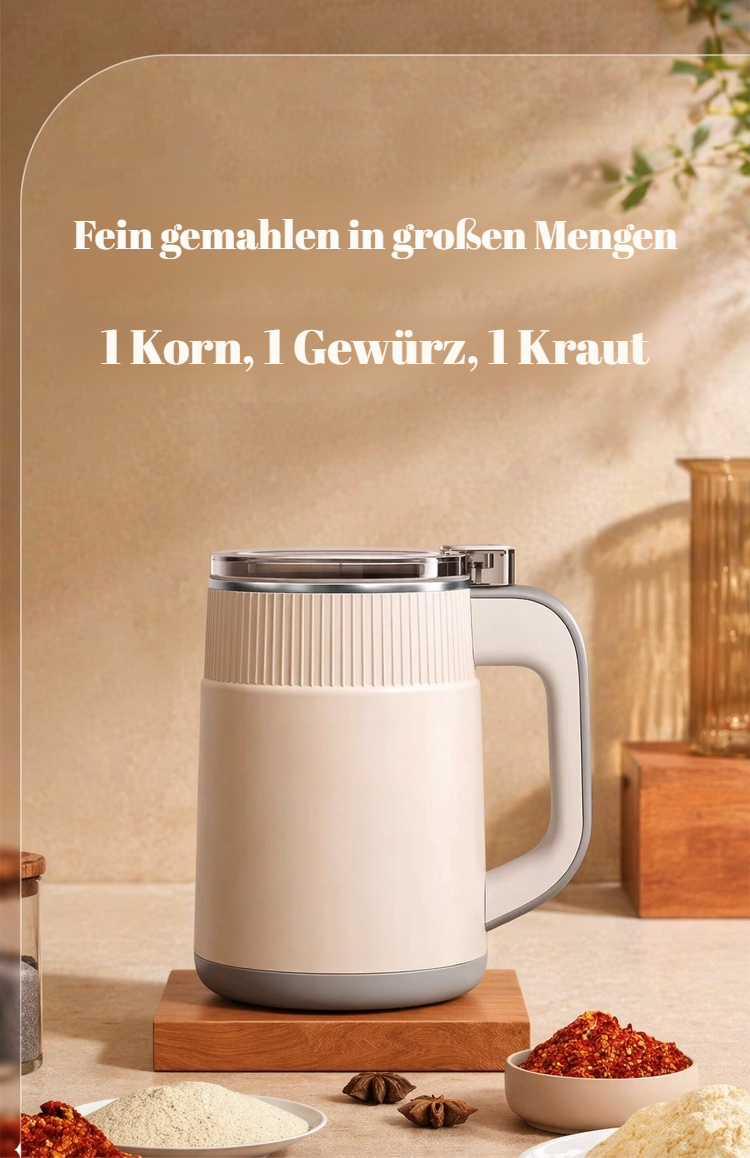 Kompakte Mühle für trockene Chilis in moderner Küche