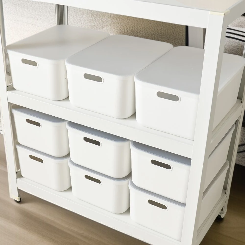 위즈홈 국내생산 그라미 리빙박스 펜트리 수납함 수납정리함 4개