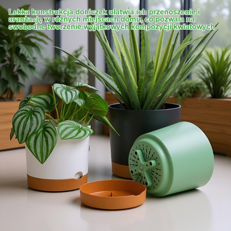 Doniczki plastikowe do kwiatów w pomieszczeniach