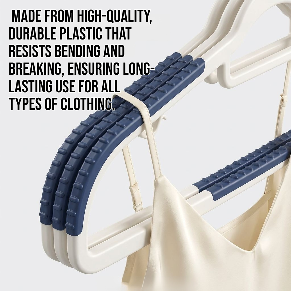 Household non-slip plastic clothes hangers